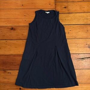 MJ. Jill XXS blue cotton tunic dress with pockets. Cotton, classic, minim…